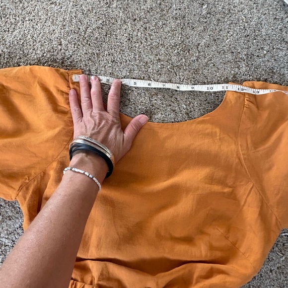 Astr Mustard Puff Sleeve Midi Dress - Picture 8 of 16